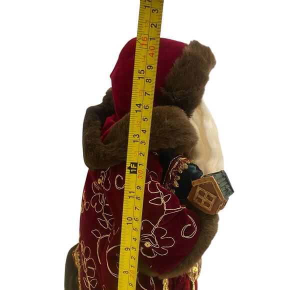 NIB GRANDEUR NOEL 16" Fabric Santa Claus VTG 2001 Christmas Toys Collector's Ed. - Picture 13 of 16